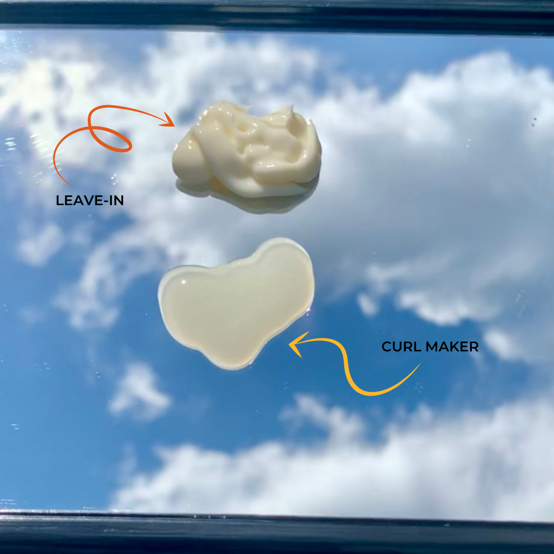 Leave-In et Curl Maker textures